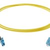 Patch cord światłowodowy LC/UPC,SC/UPC 2m Światłowód: 9/125um G-LC-SC-S-002.0-DX-D-18-Y