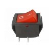 Przełącznik kołyskowy dwuobwodowy czerwony (12V/20A)