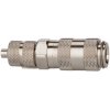 Quick-release coupling, L 34 mm, 35 bar, brass, nickel-plated, for hose, 107094