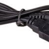 DC adapter cable, 0.8 m, black, plug 5.5 x 2.1 mm, straight to USB-A, AK-DC-01