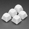 White MA Keycaps for MX Compatible Switches - 5 pack