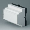 PPO/PC DIN rail enclosure, (L x W x H) 82.4 x 99.2 x 86 mm, light gray/black, B6504113