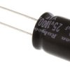 Kondensator 1000μF 25V dc Radialny, Otwór przelotowy Rubycon roztaw: 5mm 12.5 (Dia.) x 20mm