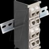 67039 Keystone holder, 8 port, tiltable, top-hat rail