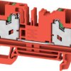 Through terminal block, snap-in, 4.0 mm², 32 A, 8 kV, red, 3109440000