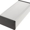 Aluminum enclosure, (L x W x H) 220 x 103 x 53 mm, natural, IP54, 1455N2202