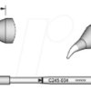 C245034 Lötspitze C245, Rundform, C245034/Ø 0,4 mm, gebogen
