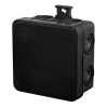 Puszka hermetyczna n/t E7 75x75x39mm pusta IP55 bezhalogenowa czarna 0296-02