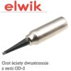 Grot GD-2 051 wydłużony, ścięty obustronnie 1.6mm Elwik