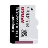 Karta Micro SD MicroSD, 128 GB Nie TLC, Kingston Endurance -25 → +85°C