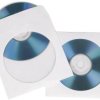 Hama Pokrowiec na płyty CD 00062671 1 CD/DVD/Blu-Ray biały papier 50 szt.