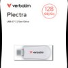 USB stick, 128 GB, USB-C, USB 3.2, white, Verbatim 30229