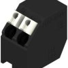 PCB terminal, 2 pole, pitch 3.81 mm, AWG 28-14, 12 A, spring-clamp connection, black, 1885410000