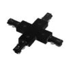Konektor Czwórnik Luxsystem-1F Black Czarny Creelamp Krzyżak