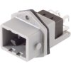 Hirschmann 931 697-106 STASEI 5 N Panel Mounted Plug and Gasket 5 + PE Grey