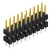 Pin header, 20 pole, pitch 2.54 mm, straight, black, 10057062