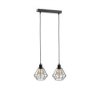 Lampa Wisząca Loftowa 2Xe27 Foskal Black