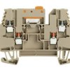 Disconnect/test-disconnect terminal block, screw connection, 0.5-4.0 mm², 16 A, 6 kV, dark beige, 1039900000