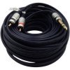 Kabel Jack 6,3mm - 2xRCA 15m Stereo VITALCO MK82 wtyk - wtyk AUDIO HQ