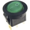 Przełącznik podśw.okr.zielony 12V 20A/12VDC MK-29-11 zielony; RoHS