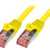 Patch cord S/FTP 6 linka Cu LSZH żółty 10m 27AWG CQ2097S