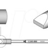 C245967 C245 soldering tip, chisel-shaped, C245967HT/6.6 x 1.8 mm, strai