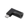 Adapter DC 7,4/5mm + pin na USB typu C - gniazdo do zasilacza sieciowego - Akyga AK-ND-D02