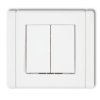 FLEXI Wyłącznik podwójny świecznikowy biały FWP-2 KARLIK