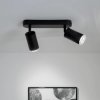 Lampa Sufitowa Reflektor LED Spot 2x GU10 IP44 ADERO Czarna Lumiled