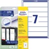 Avery-Zweckform L4760-25 Filing Labels 38x192mm Permanent White 210 pc(s)