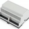 PC DIN rail enclosure, (L x W x H) 90 x 105 x 58 mm, gray, IP20, 1597DIN6GY