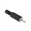 Wtyk DC 2.5x0.7mm dł. 9mm na przewód