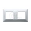Ramka ozdobna Plana, 2+2M, Matt Silver, 14643.20
