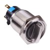 Red LED 24V 2 Position 19mm Selector Switch NO/NC