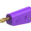 Adapter z wtykiem bananowym Wtyk Połączenie lutowane Fioletowy 32A Staubli rozmiar 4 mm