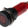 Lampka kontrolna do montażu panelowego 230V ac, czerwona 16mm LED Końcówka lutownicza RS PRO