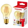 Żarówka LED E27 A60 4,5W = 25W 400lm 2200K Ciepła Filament Bursztynowa TOSHIBA