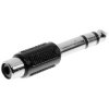 TruComponents 200733 Adapter Jack plug 6.35mm - RCA socket (phono) Stereo Pins:3