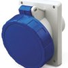 Wzmocnione złącze zasilania 32A Gniazdo 230 V 2P + E Żeński Scame Niebieski Montaż na panelu, IP67