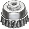 Lessmann Szczotka Zopf-Topfbürste Wechselzopfung Ø 65mm Stahldraht 0,50mm M14 482217WZ 1 szt.