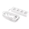 Przedłużacz 4-Gniazda Z/U 5M /H05vv-F 3G1/ Biały Pm-Bw-4G-50