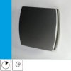 Wentylator domowy Eol F12HTINOX czujnik wilgotności z opóźnieniem czasowym, fi 120 mm, front stalowy