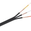 Kabel 3x RCA czarny KAB0201 do sygnałów audio i wideo na metry