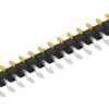 Pin header, 18 pole, pitch 2.54 mm, straight, black, 10080385