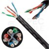 Kabel sieciowy U/UTP kat.5e skrętka 4x2x0,57mm wewnętrzny Fca PVC czarny CCA Lanberg
