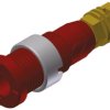 Gniazdo bananowe Żeński Połączenie lutowane typ Gniazdo bananowe Czerwony 10A Hirschmann Test & Measurement rozmiar 2mm