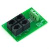 CZH-LABS RJ9 4P4C Jack 4-Way Buss Breakout Board, Terminal Block, Connector.