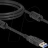 81109 USB 3.0 cable, A plug to B plug, 90° right, 2 m