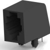 Socket, RJ9/RJ10/RJ22, 4 pole, 4P4C, Cat 3, solder connection, through hole, 5555980-1
