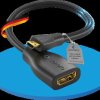 X-PHA030-0015 Adapter, HDMI-D Stecker auf HDMI-A Buchse , schwarz